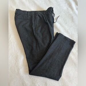 ABAHOUSE Gray Dress Pants with Elegant Straight-Leg Design